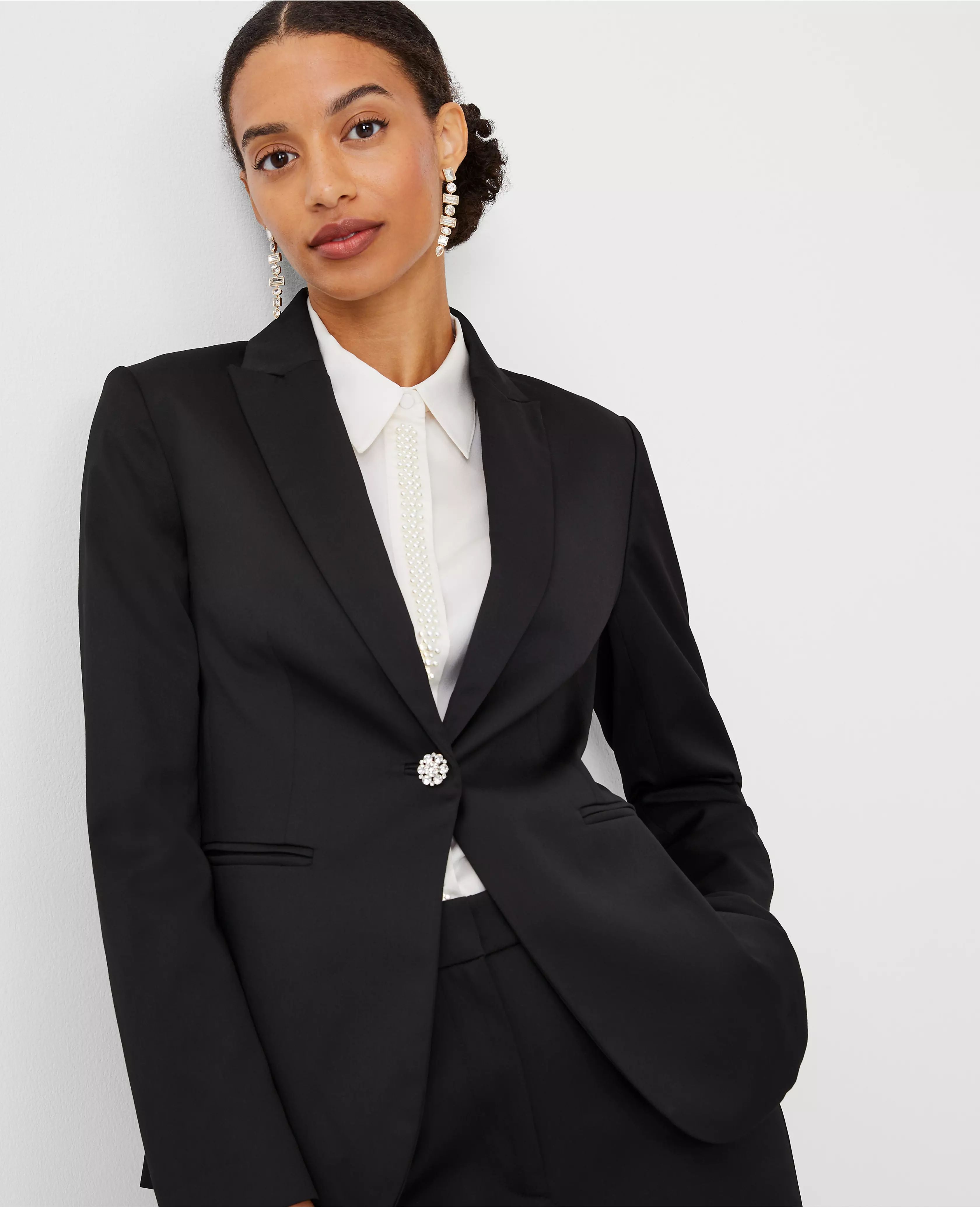 The Tuxedo Blazer in Sateen | Ann Taylor (US)