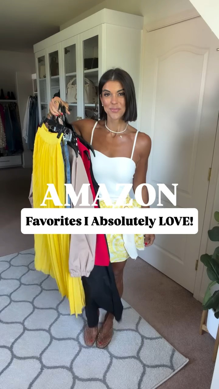 Amazon favorites! I’m 5’5 and in size xs in tank with built in bra, size xs in yellow skirt, and white shorts. Size small in everything else.

#LTKdayinmylife #LTKgrwm #LTKmomlife