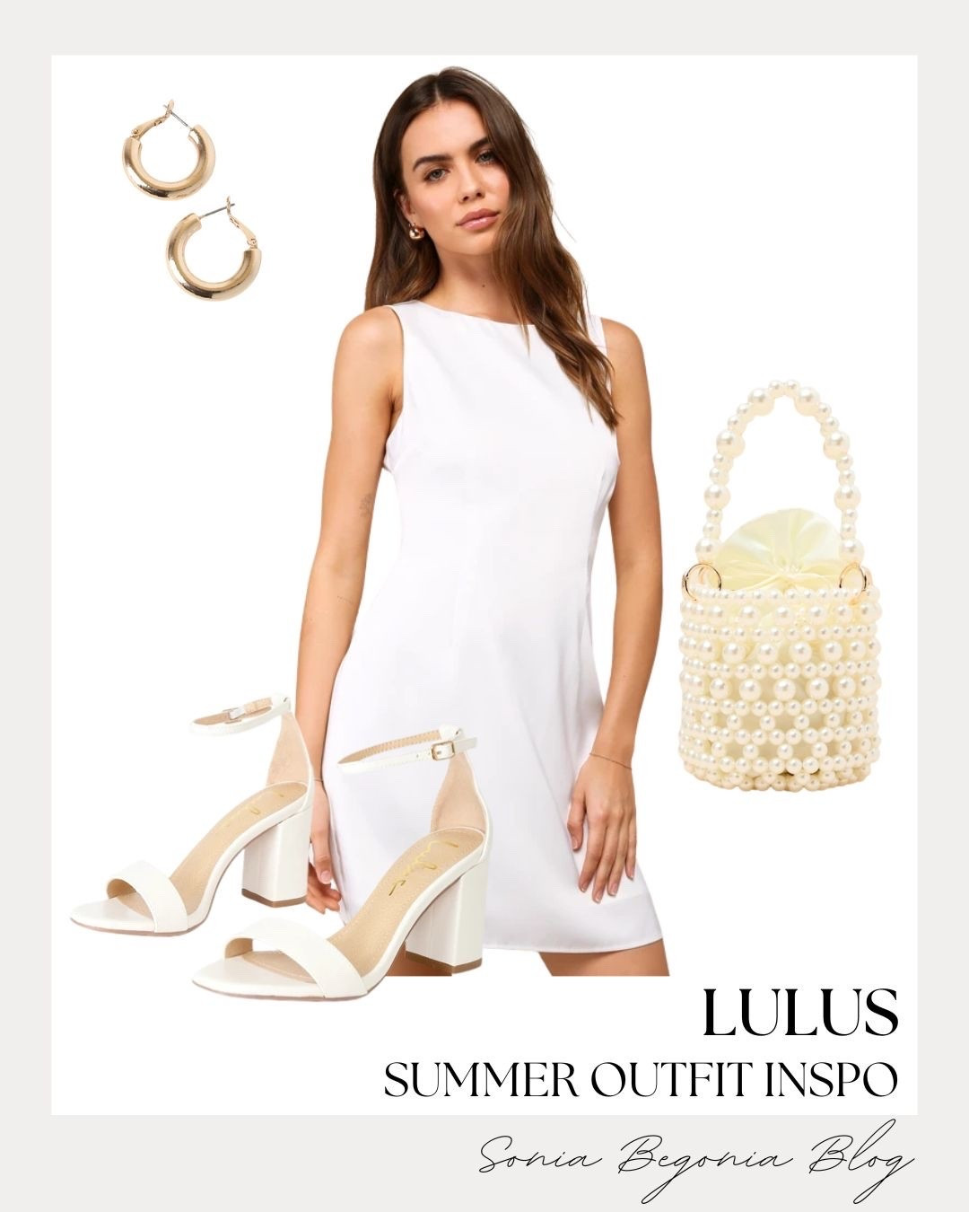I am completely in love with this timeless all-white summer outfit inspiration! 🤍 I styled a chic sleeveless white mini dress with matching white block heel sandals, a gorgeous pearl-beaded bucket bag, and classic chunky gold hoop earrings.
Shop these beautiful Lulus pieces now. ✨ #Lulus #SummerOutfit #OOTD #WhiteDress #BlockHeels #SummerFashion

#LTKootd #LTKSeasonal