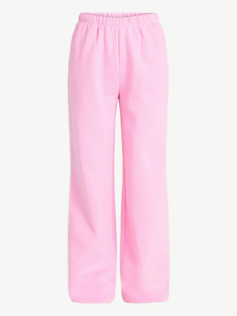 No Boundaries Lace Trim Fleece Pants, 30.5'' Inseam, Women’s XXS-XXL | Walmart (US)