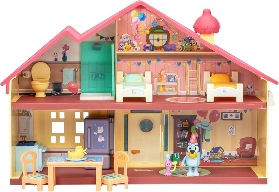 Bluey Celebration Home, Help Celebrate Birthday, with 11 Play Pieces of Removable Furniture and A... | Amazon (US)