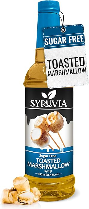 Syruvia Sugar Free Coffee Syrup, Toasted Marshmallow Flavored Syrup for Drinks, Lattes, and Desse... | Amazon (US)