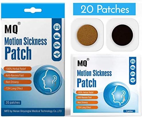 Motion Sickness Patch - 20 Pack - Works to Relieve Vomiting, Nausea, Dizziness & Other Symptoms R... | Amazon (US)