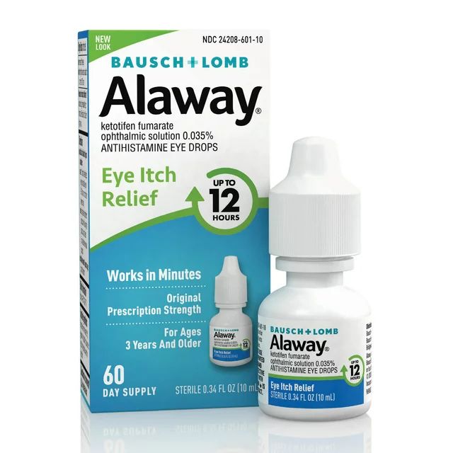 Alaway� Antihistamine Eye Drops, from Bausch + Lomb 0.34 FL OZ | Walmart (US)