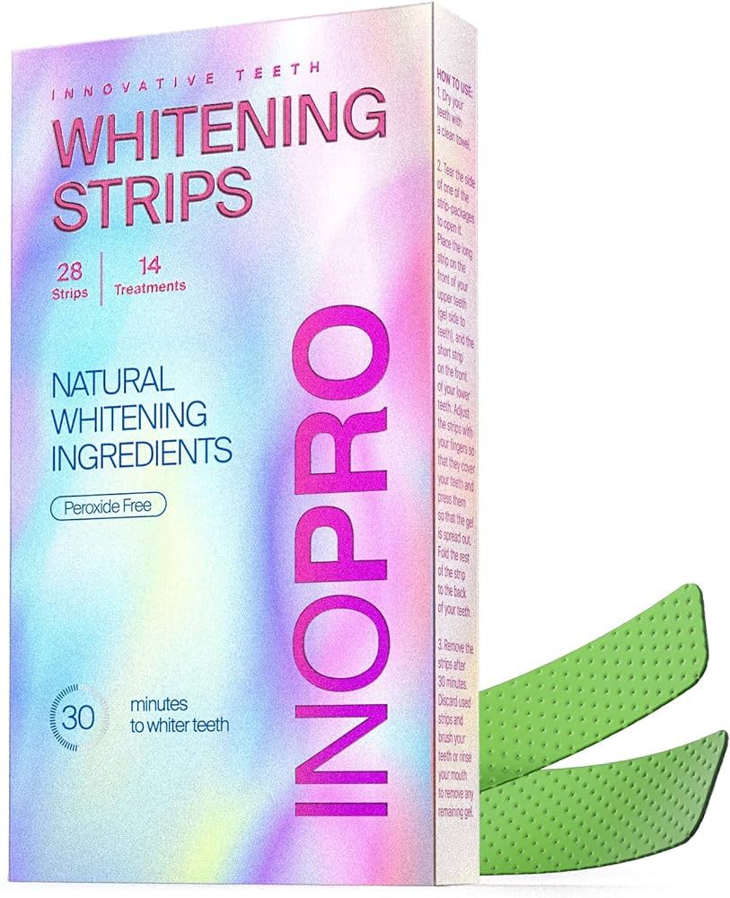 Teeth Whitening Strips 14 Treatments - Peroxide Free - Whitening Without The Harm - Deep Stains R... | Amazon (US)