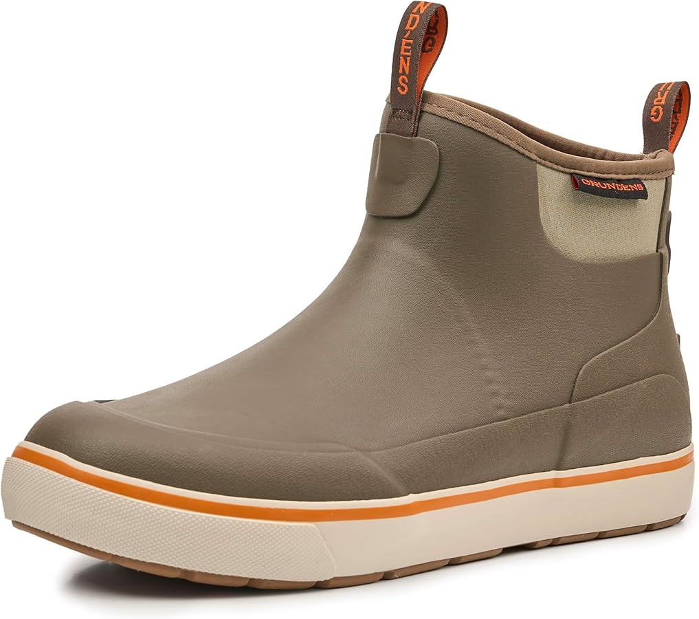 Grundens Men’s DECK-BOSS Ankle Boot | Durable, Waterproof | Amazon (US)