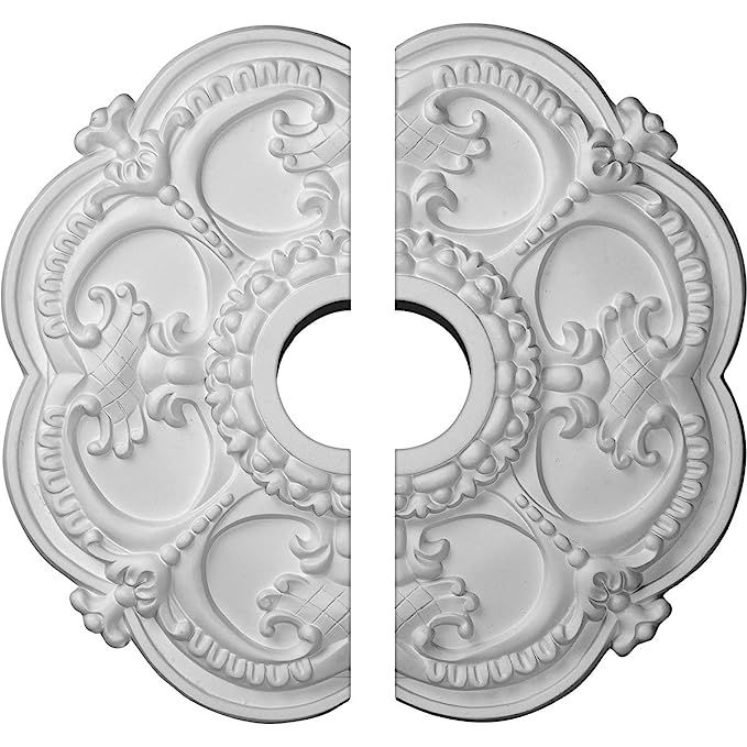Ekena Millwork CM17RO2 Rotherham Ceiling Medallion, 18"OD x 3 1/2"ID x 1 1/2"P (Fits Canopies up ... | Amazon (US)