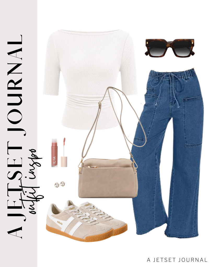 This cute PRETTYGARDEN boat-neck top goes well with these high-waisted jeans. You can style this outfit with Gola Elan sneakers and a small crossbody bag. Finish with this ILIA Overglaze Hydrating Lip Gloss, and you’re ready to go.

#LTKSeasonal #LTKSaleAlert #LTKTravel
 

 