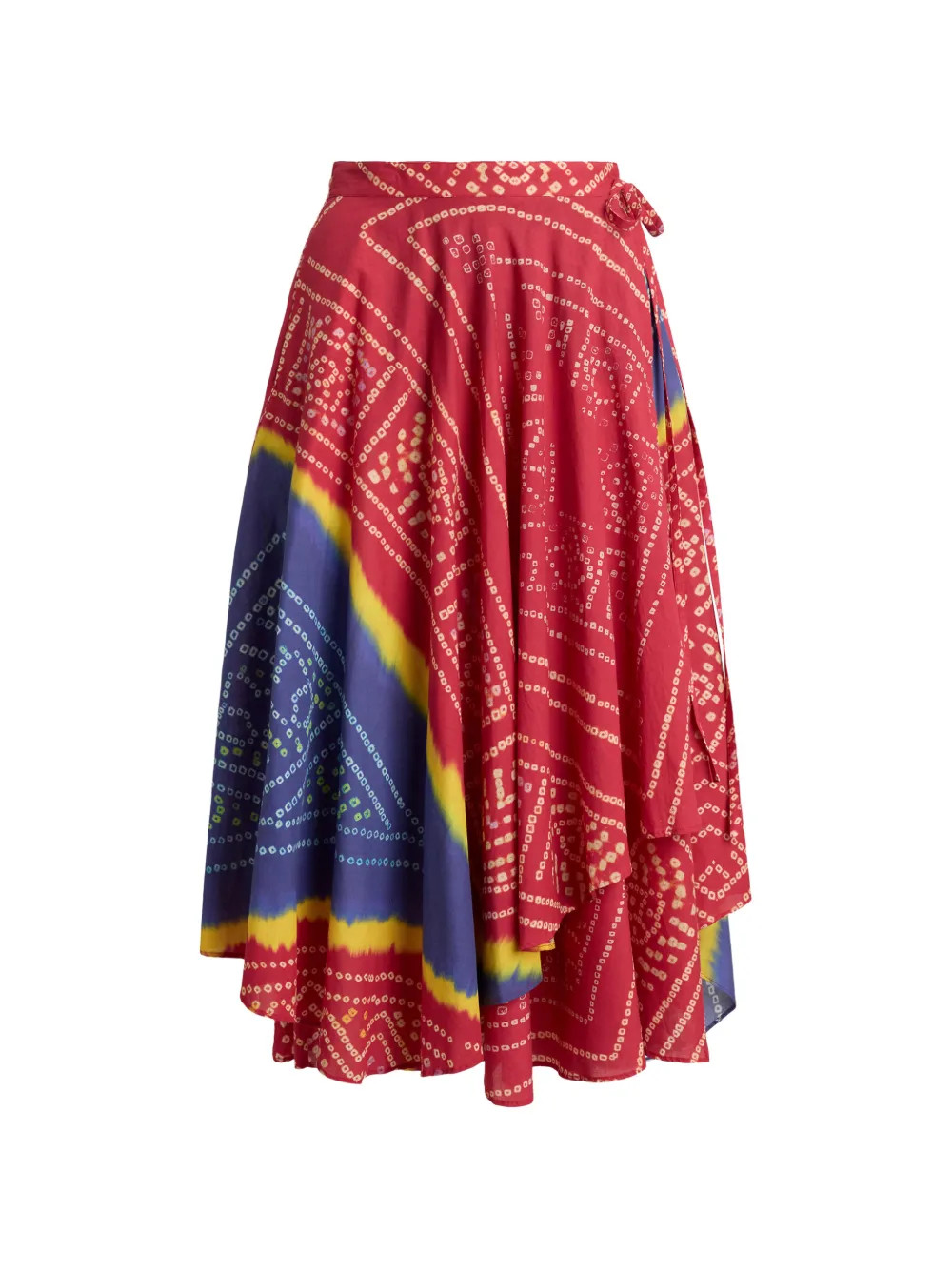 Polo Ralph Lauren printed side-tie midi skirt - Red | Farfetch Global