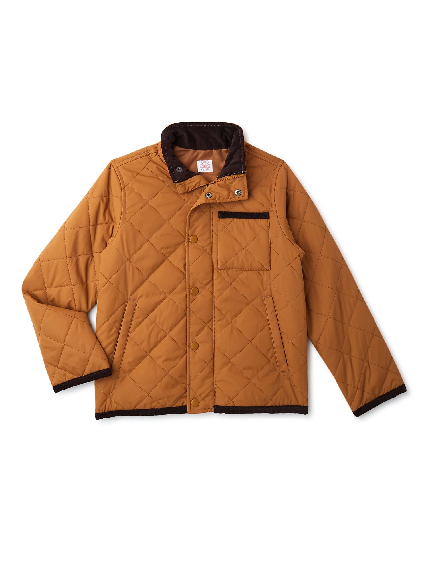 Wonder Nation Boys Quilted Jacket, Sizes 4-18 & Husky - Walmart.com | Walmart (US)