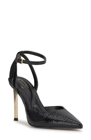 Jessica Simpson Kalynia Ankle Strap Pump in Black at Nordstrom Rack, Size 9.5 | Nordstrom Rack