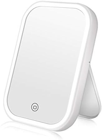 CERSLMO Makeup Mirror with Lights, Lighted Travel Vanity Mirror with 4 LED Tape-Lights, Dimmable ... | Amazon (US)