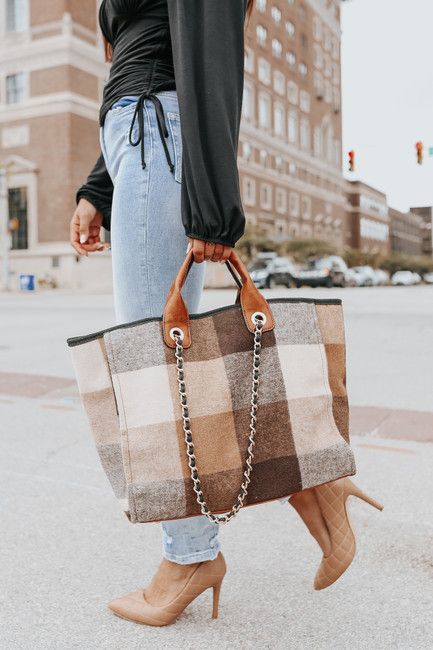 Winchester Summit Plaid Tote | Magnolia Boutique