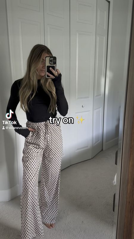 Fehrnvi. Long sleeve black crop top. Patterned silk satin pants.  #outfit #fashion #style #ootd #ootn #outfitoftheday #fashionstyle  #outfitinspiration #outfitinspo #tryon #tryonhaul #fashionblogger #microinfluencer #fyp #lookbook #outfitideas #currentlywearing #styleinspo #outfitinspiration outfit, outfit of the day, outfit inspo, outfit ideas, styling, try on, fashion, affordable fashion. 


#LTKU #LTKstyletip #LTKfindsunder50