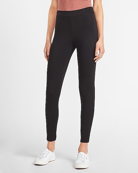 High Waisted Essential Ankle Leggings | Express