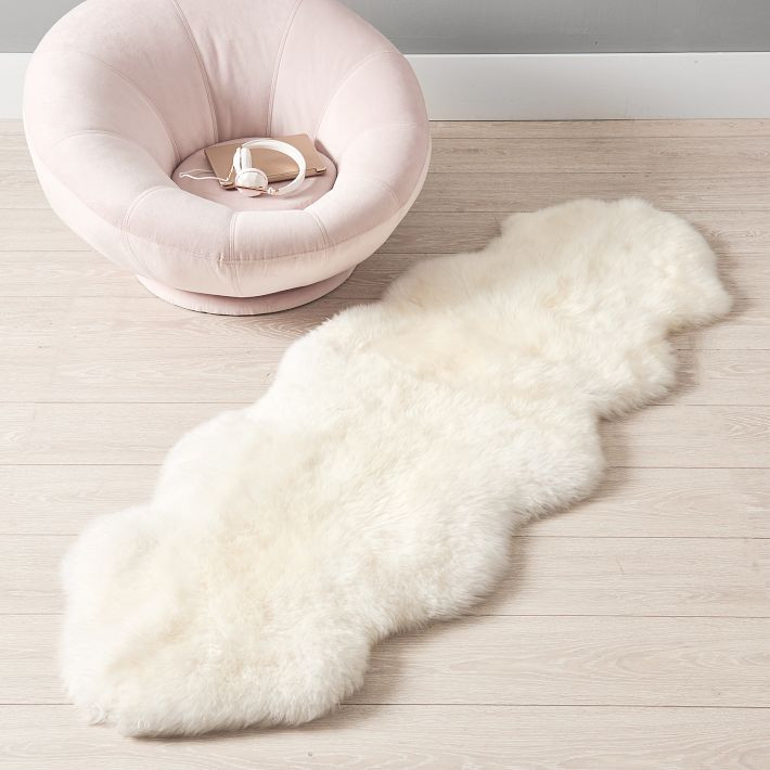 Double Sheepskin Rug | Pottery Barn Teen
