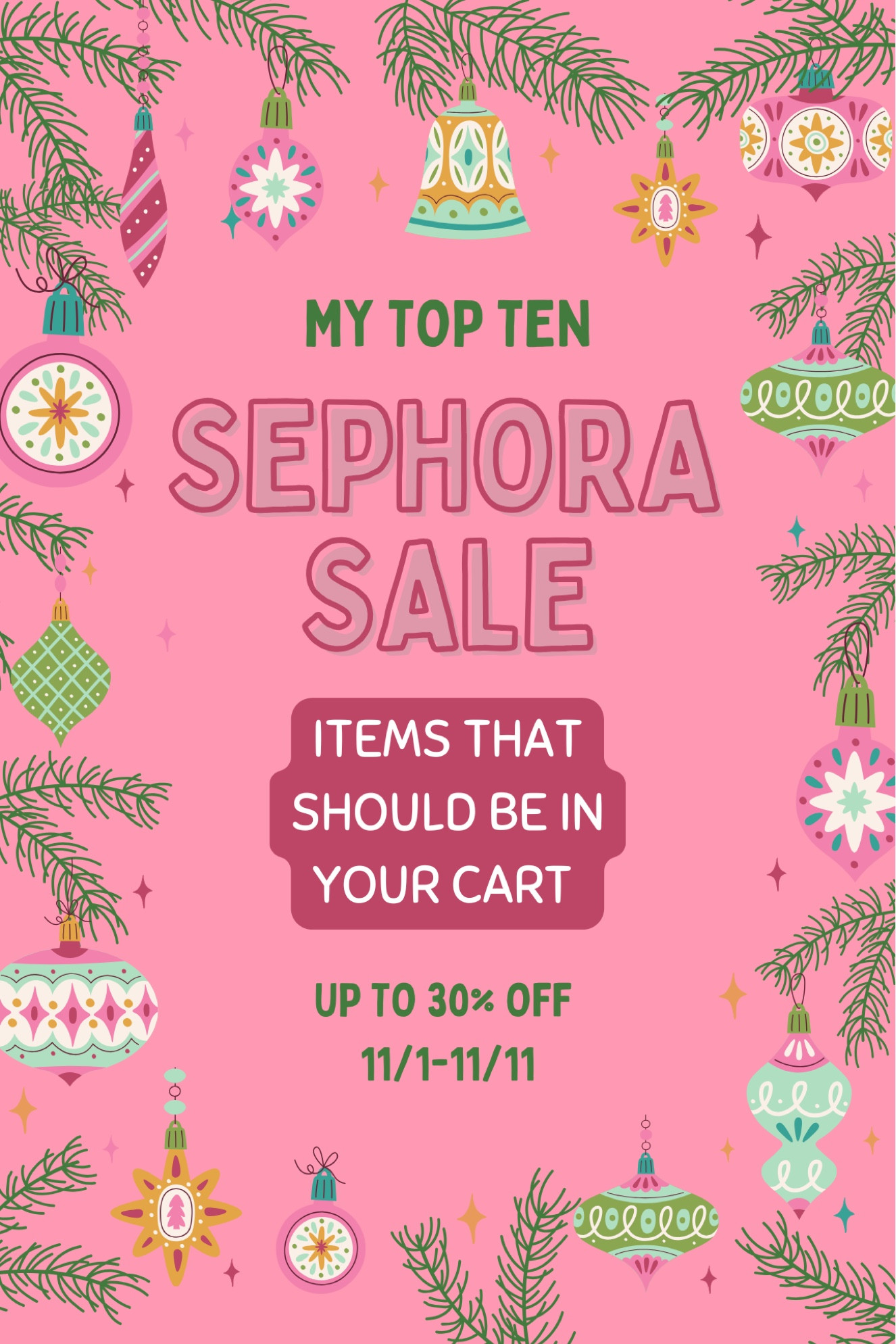 Sephora sale is finally here again until 11/11! I linked my top ten products from the sale 🫶🏼 a couple are new favorites but most of these are products I have repurchased over and over again ✨

#LTKGiftGuide #LTKSaleAlert #LTKBeauty