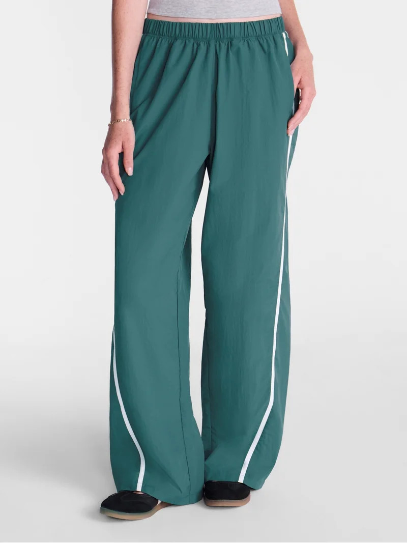 No Boundaries Nylon Track Pants, 29.5'' Inseam, Women's XXS-XXL | Walmart (US)