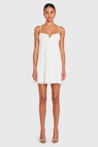 Amanda Uprichard Liana Dress in Ivory - Size S | Amanda Uprichard