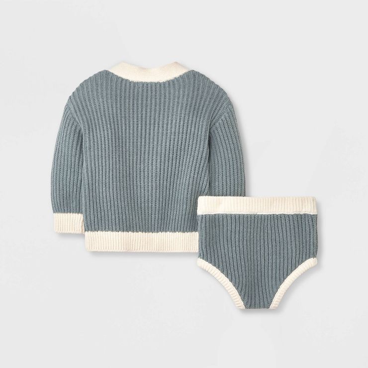 Grayson Collective Baby Sweater & Bottom Set - Teal Blue | Target