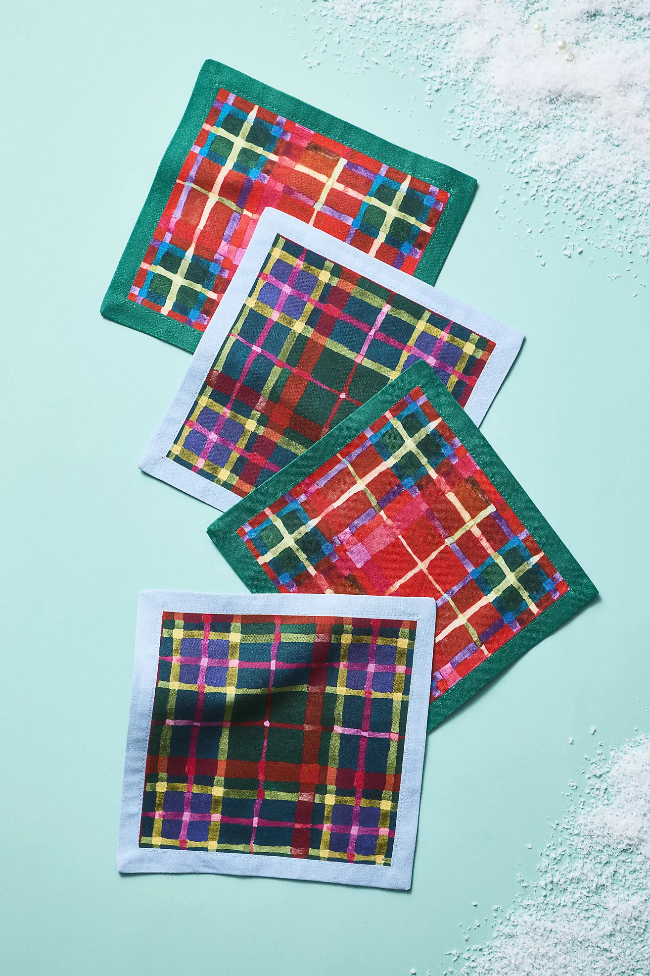 Tartan Cocktail Napkins, Set of 4 | Anthropologie (US)