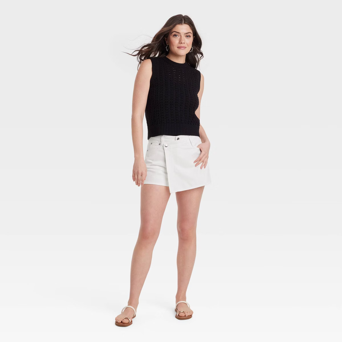 Women's Denim Skort - Universal Thread™ White Wash | Target