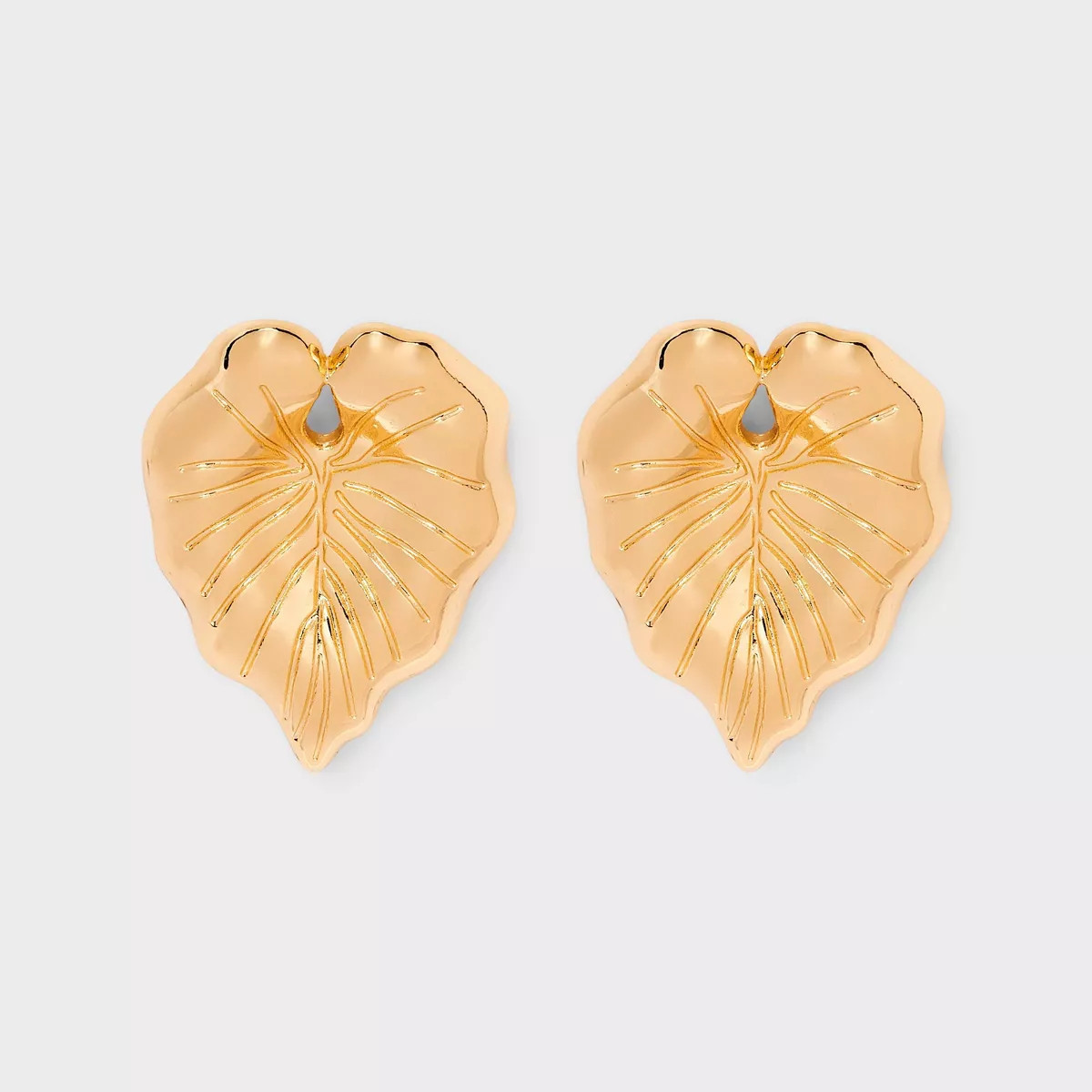 Gold Leaf Stud Earrings - A New Day™ Gold | Target
