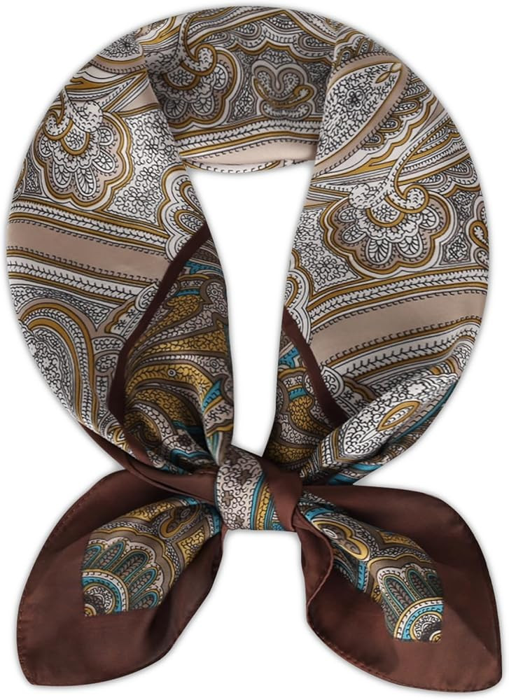 Relang Fashion silk Satin Head Scarf for Women Hair Bandana Hair Scarf Wrap Neck Scarf for Women ... | Amazon (UK)