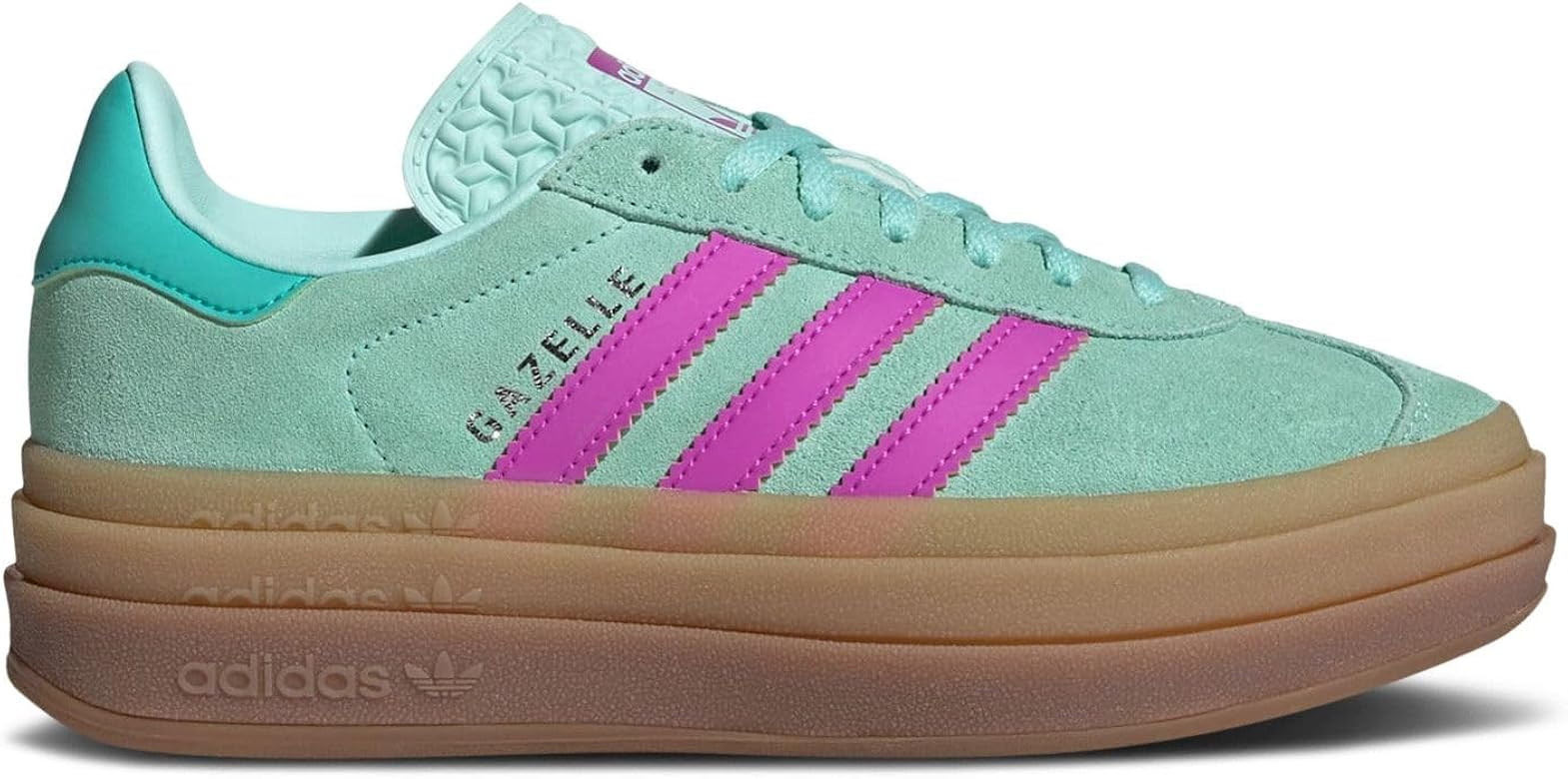 adidas Gazelle Bold J Three Layers Q-Pannel Gum Sole Trainers | Amazon (US)