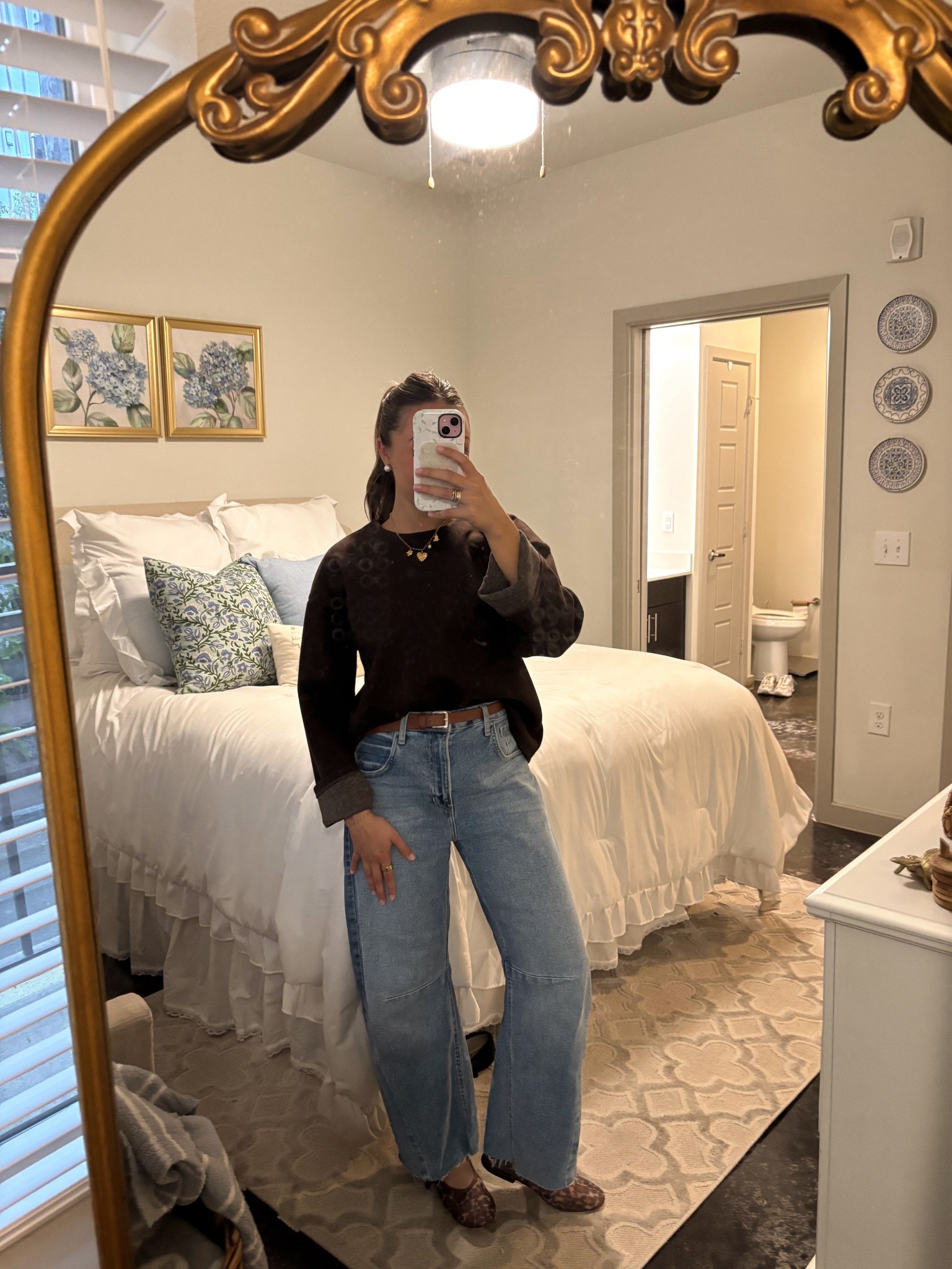These flats are 30% off right now and sooo comfy! 

Top is old Zara!