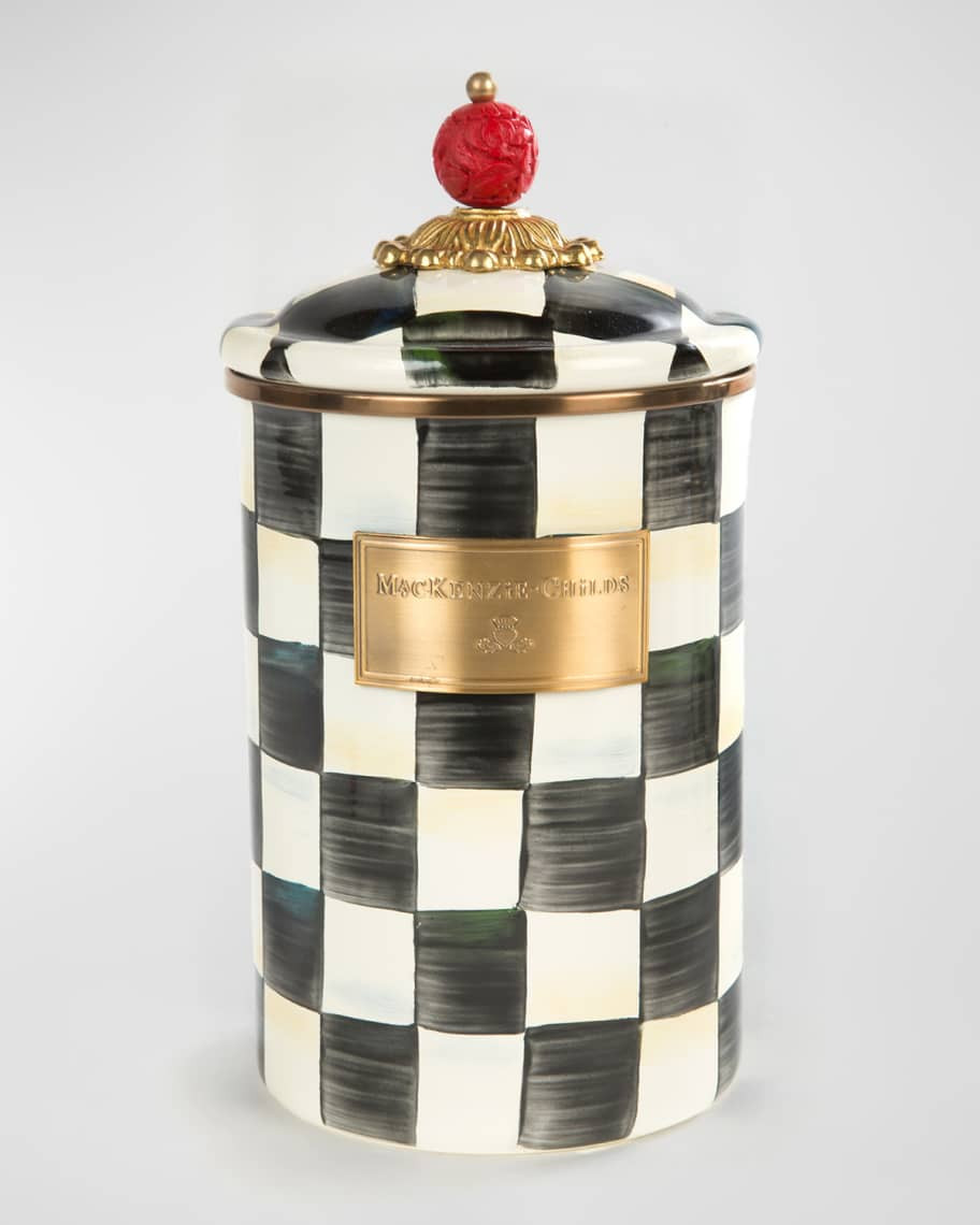 MacKenzie-Childs Courtly Check Large Canister | Neiman Marcus