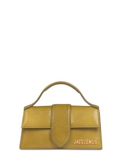 JACQUEMUS - Le bambino leather top handle bag - Khaki | Luisaviaroma | Luisaviaroma