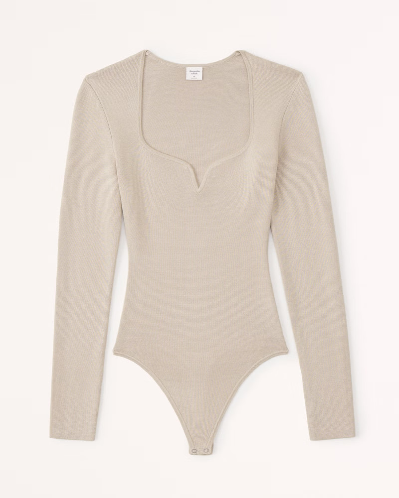 Women's Sweetheart Sweater Bodysuit | Women's 30% Off Almost All Sweaters &amp; Fleece | Abercrombie.... | Abercrombie &amp; Fitch (US)