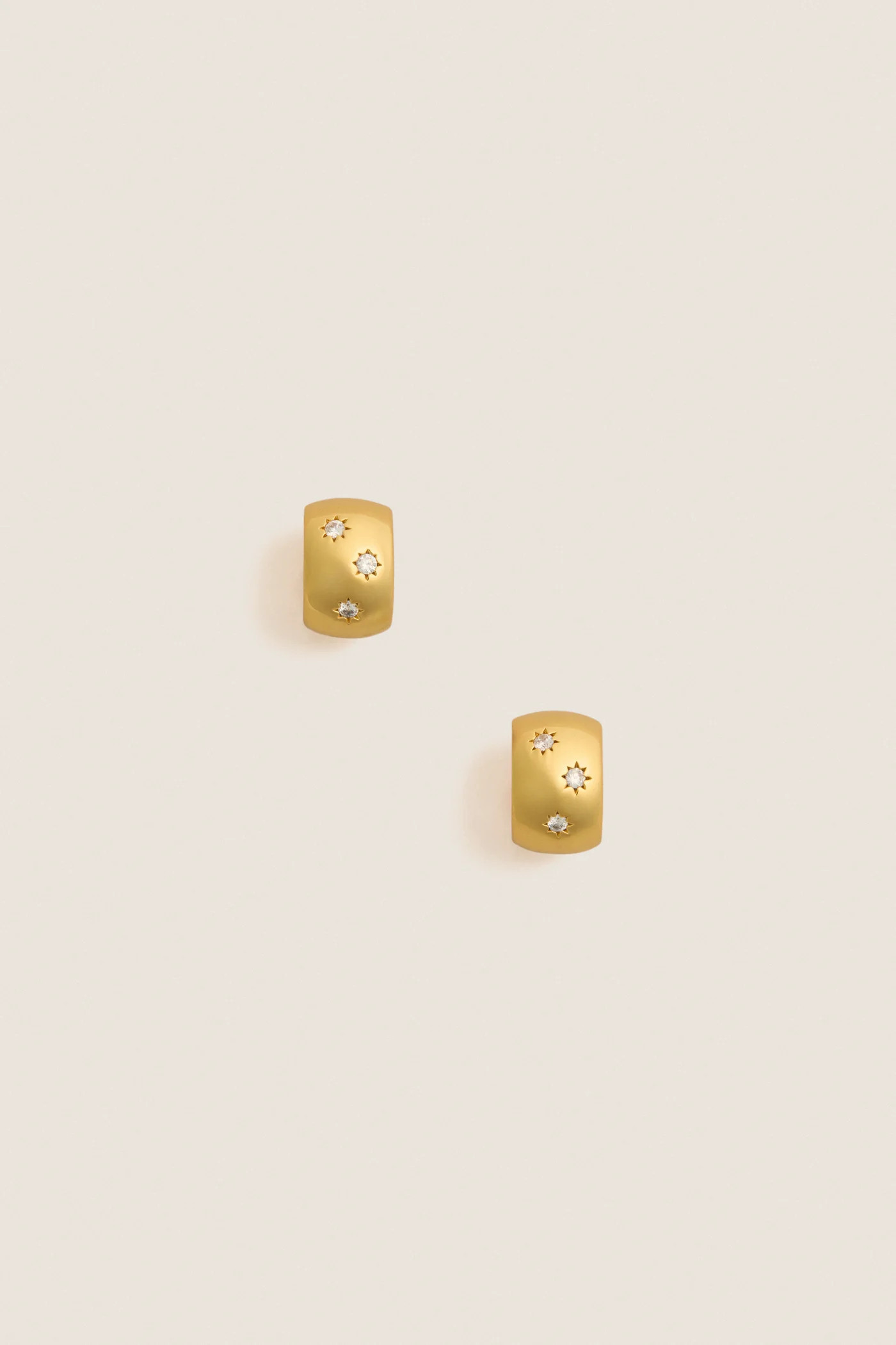 Starry Night Gold Huggie Earrings | Tuckernuck (US)