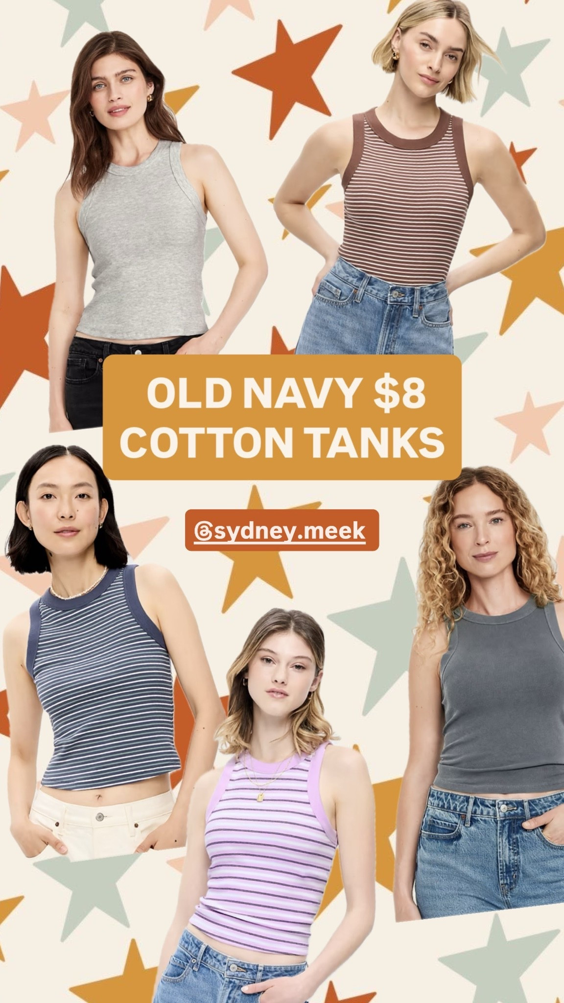 $8 cotton tanks at old navy!!! 🙌🏻 Be sure to check the fabric description for each specific color! The ones in this photo are all 96% cotton and then the rest of the colors on the website listing all contain polyester 🙄

#LTKootd #LTKmomlife #LTKgrwm