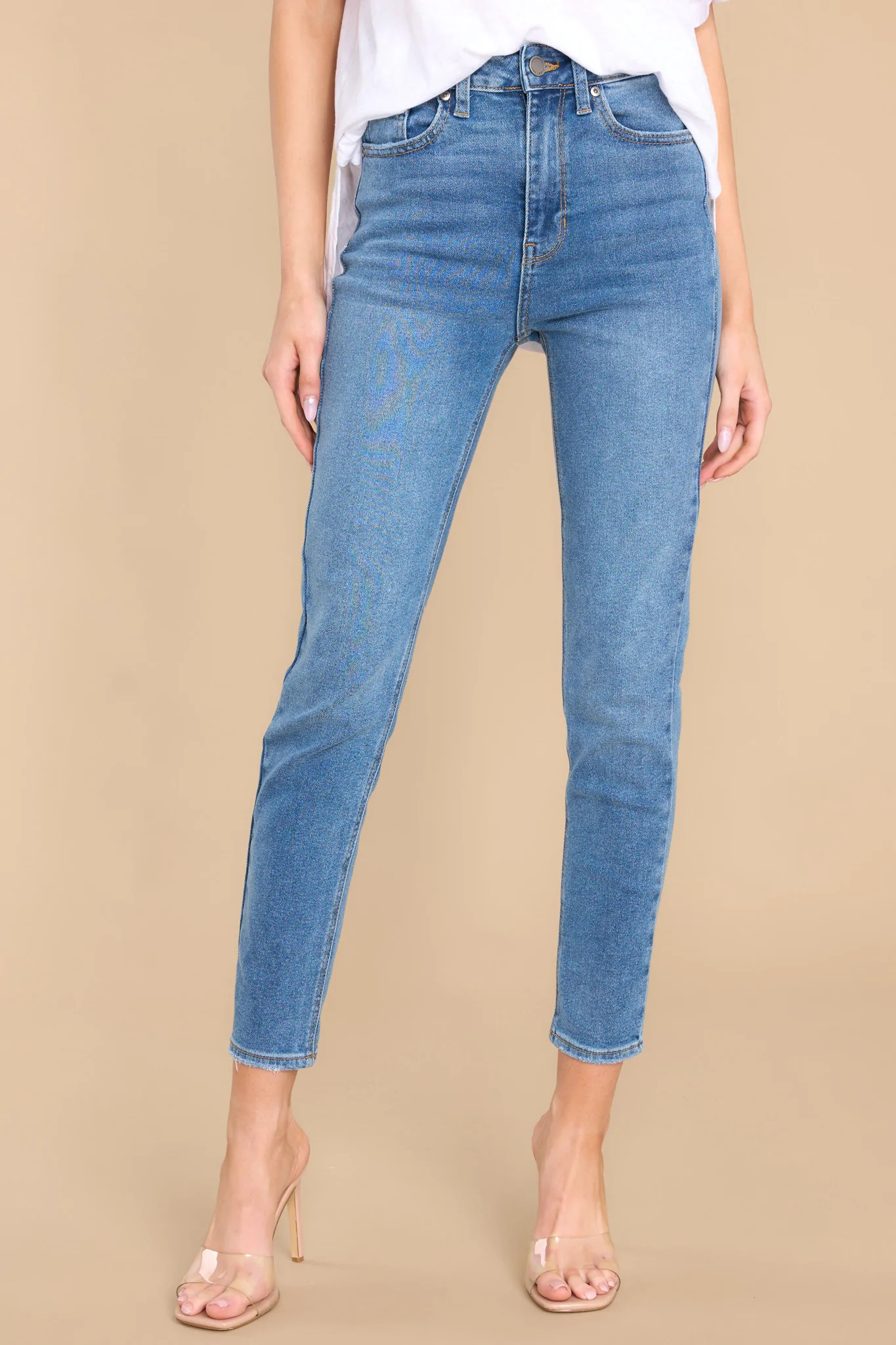 Common Ground Medium Wash Skinny Jeans | Red Dress 