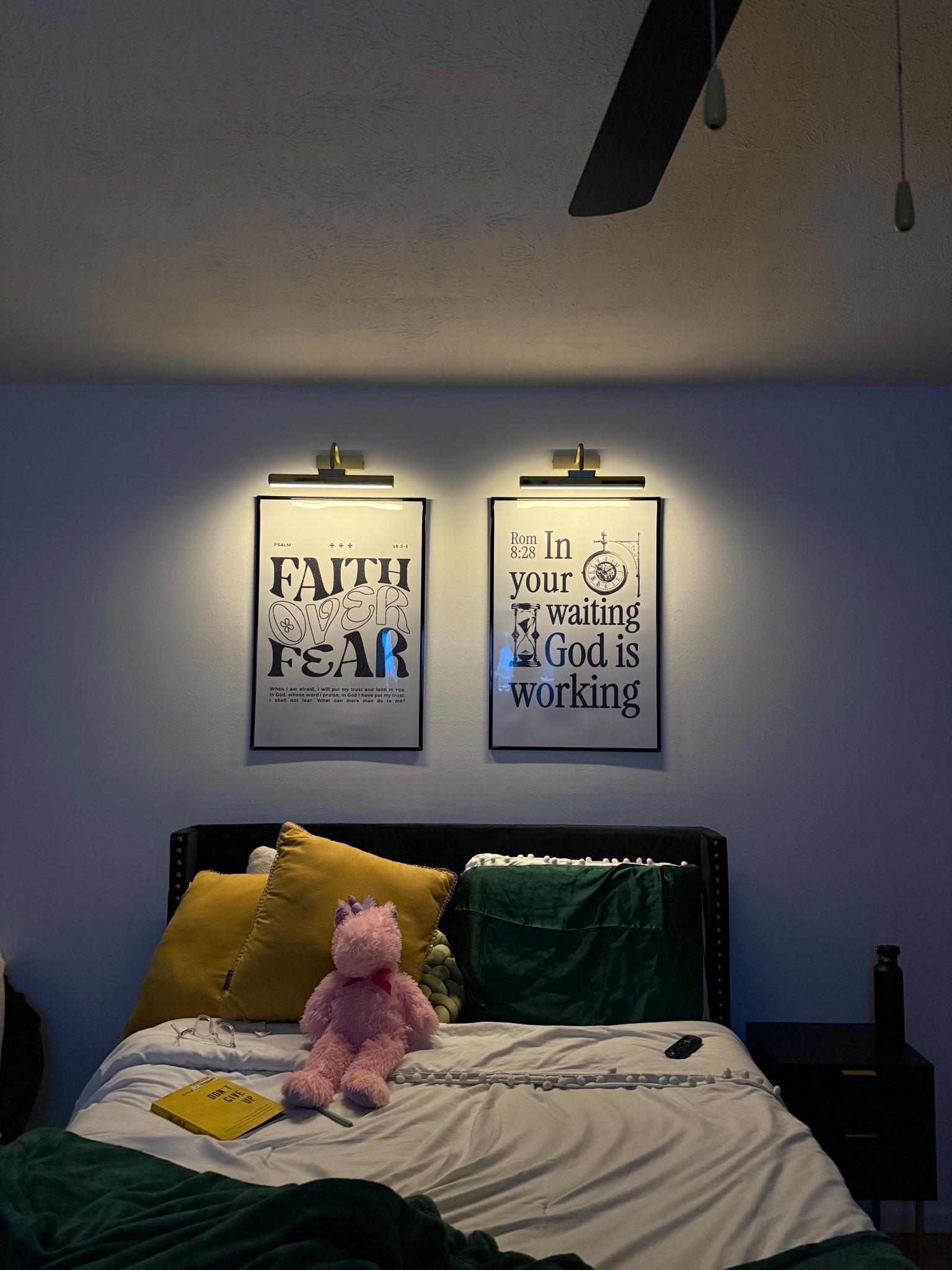 Faith inspired bedroom decor and inspo 🤍
#Christiangirl #faithdecor #amazon #bedroomideas #bedroomdecor 

#LTKSaleAlert #LTKHome