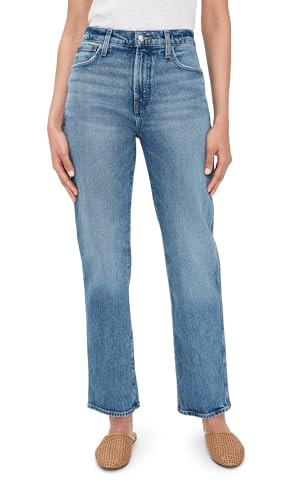 Madewell Women's The Petite Longline Straight Jean in Pickett | Amazon (US)