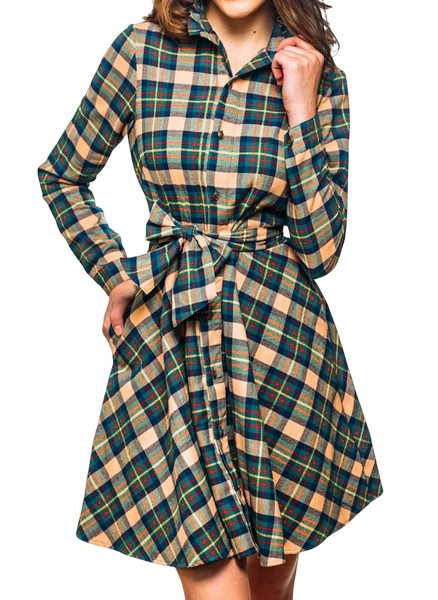 New England House Flannel Dress | Kiel James Patrick