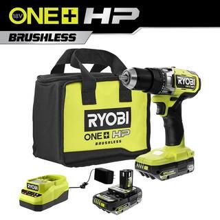 RYOBI ONE+ HP 18V Brushless Cordless 1/2 in. Drill/Driver Kit with (2) 2.0 Ah HIGH PERFORMANCE Ba... | The Home Depot