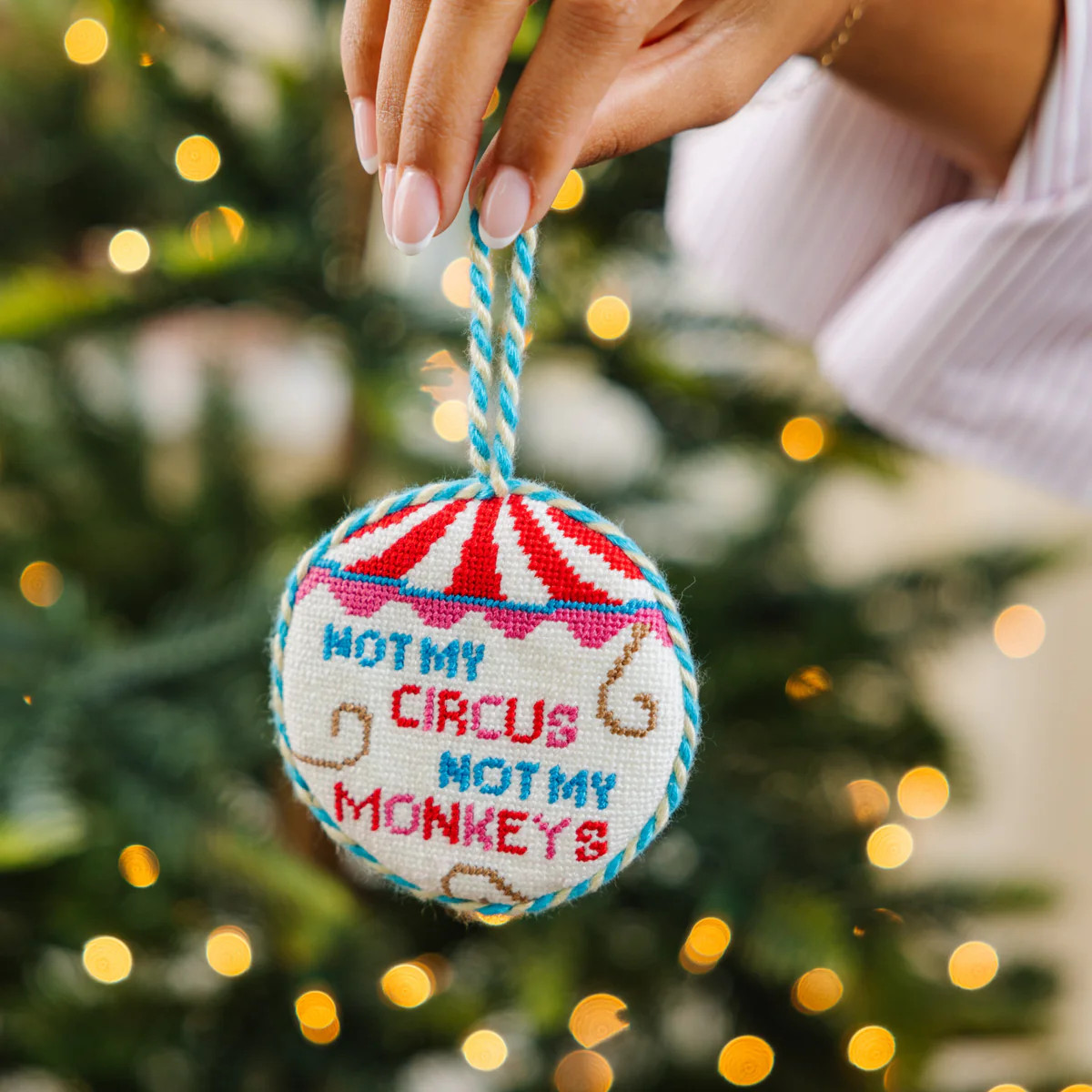 Furbish Studio Needlepoint Ornament - Not My Circus | Furbish Studio