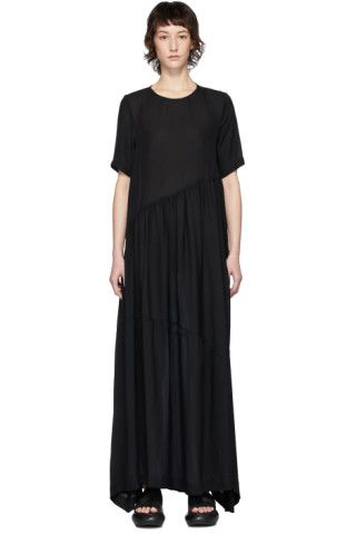 Black Silk Charlie Engman Edition Ritual Dress | SSENSE 