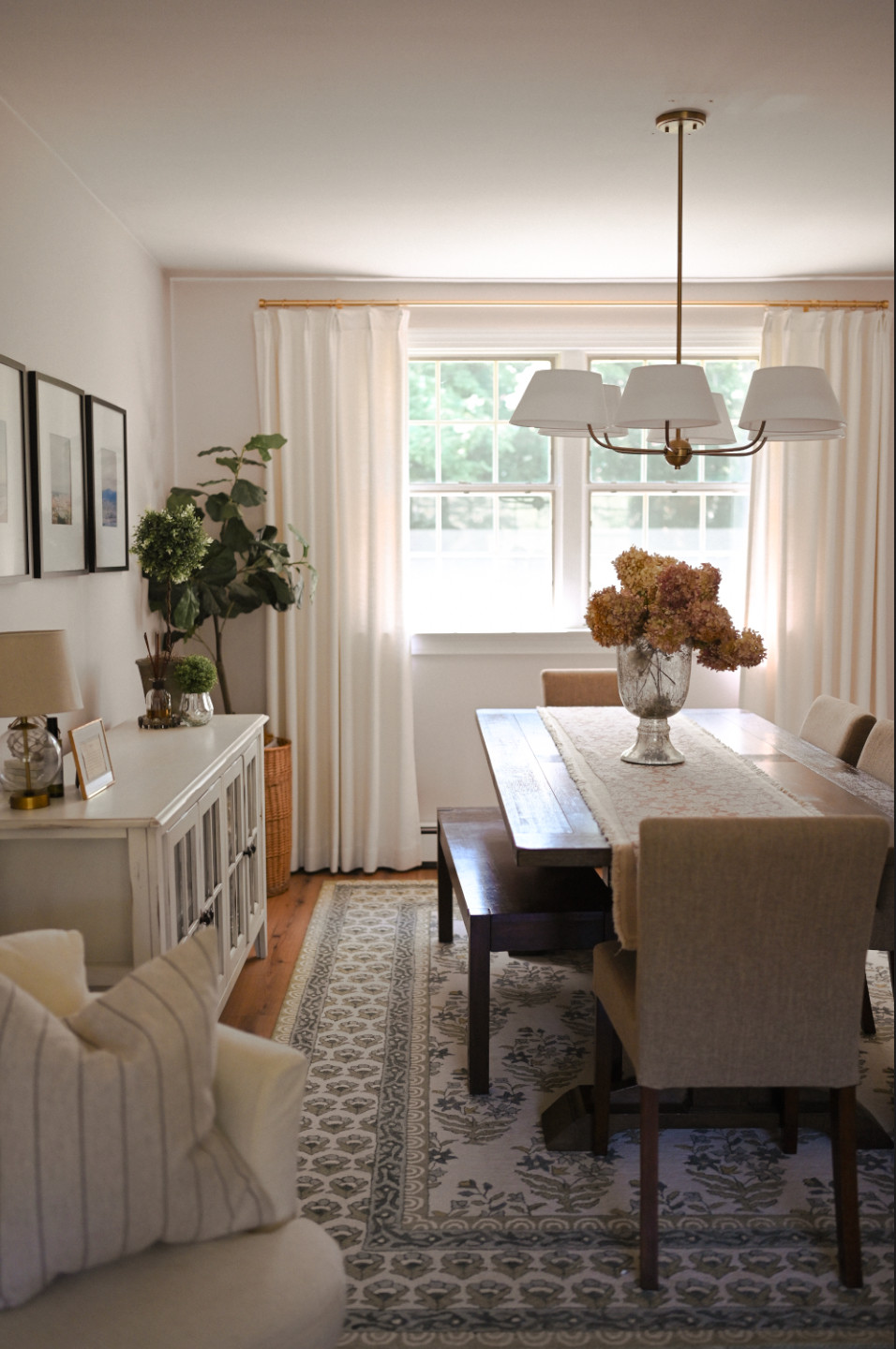 new jewelry for the dining room: this chandelier from Shades of Light! It's beautiful...and it makes the room feel like it's ready for gathering. it's truly the best improvement we've had inside these four walls in years! 

 #LTKstorytime #LTKHome