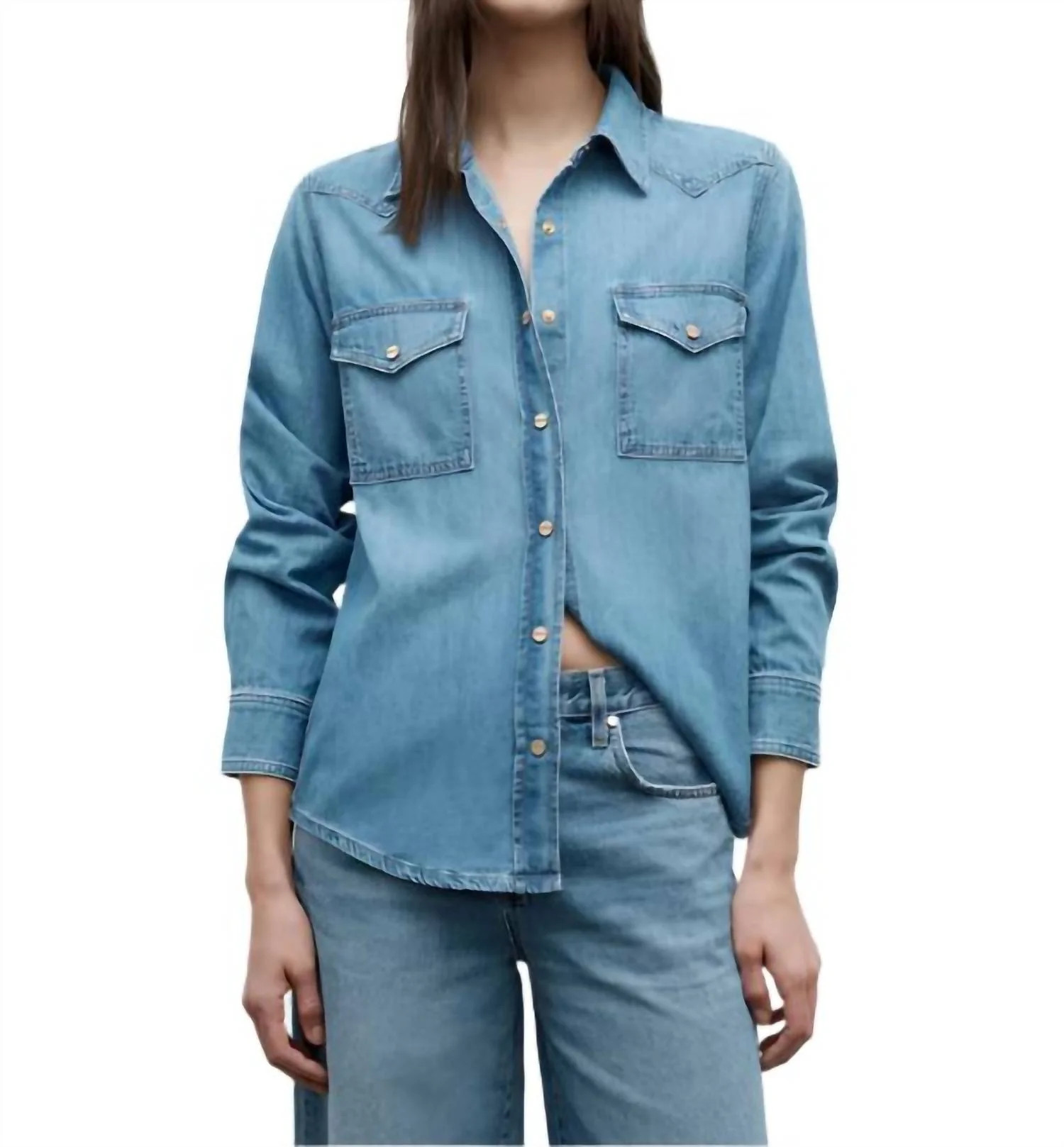 Cowboy Take Me Away Shirt In Vintage Wash | Shop Simon