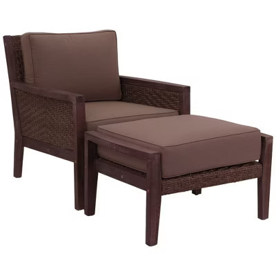 Courtyard Casual Buena Vista II 2 pc Club and Ottoman  Includes:  One Club Chair and One Ottoman | Target