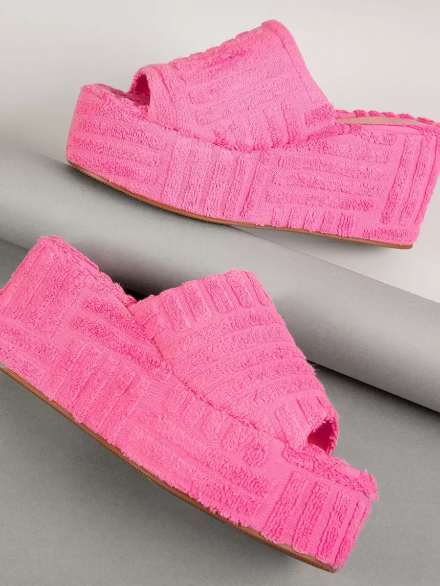 SHUZIA Curve Toe Padded Single Band Wedge Slide Sandals Summer Shoes Spring Shoes Spring Break Ea... | SHEIN