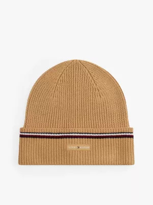 Signature Tape Wool Blend Beanie | Tommy Hilfiger UK