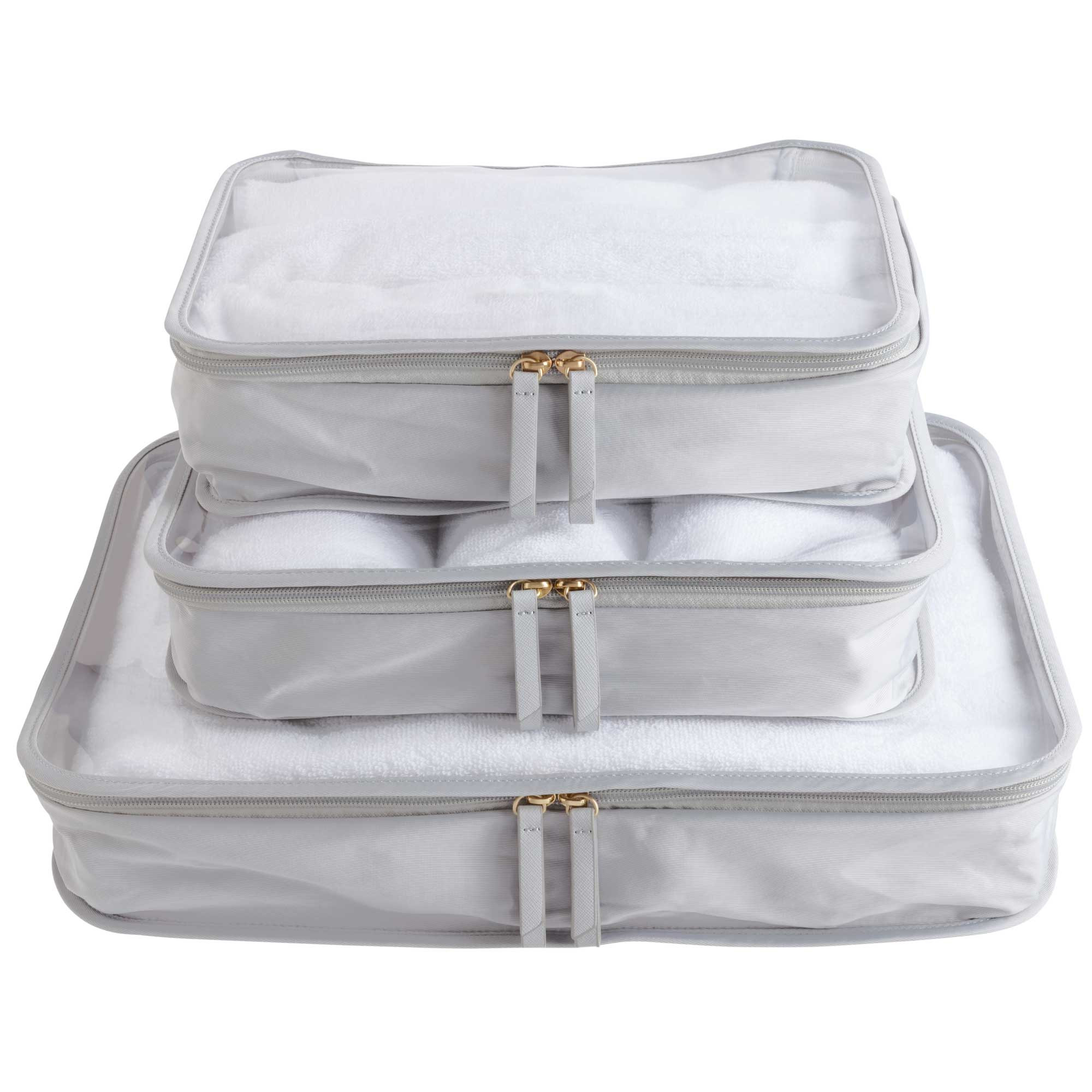 Clarity Packing Cube Trio - See Through Packing Cubes | Truffle | TRUFFLE