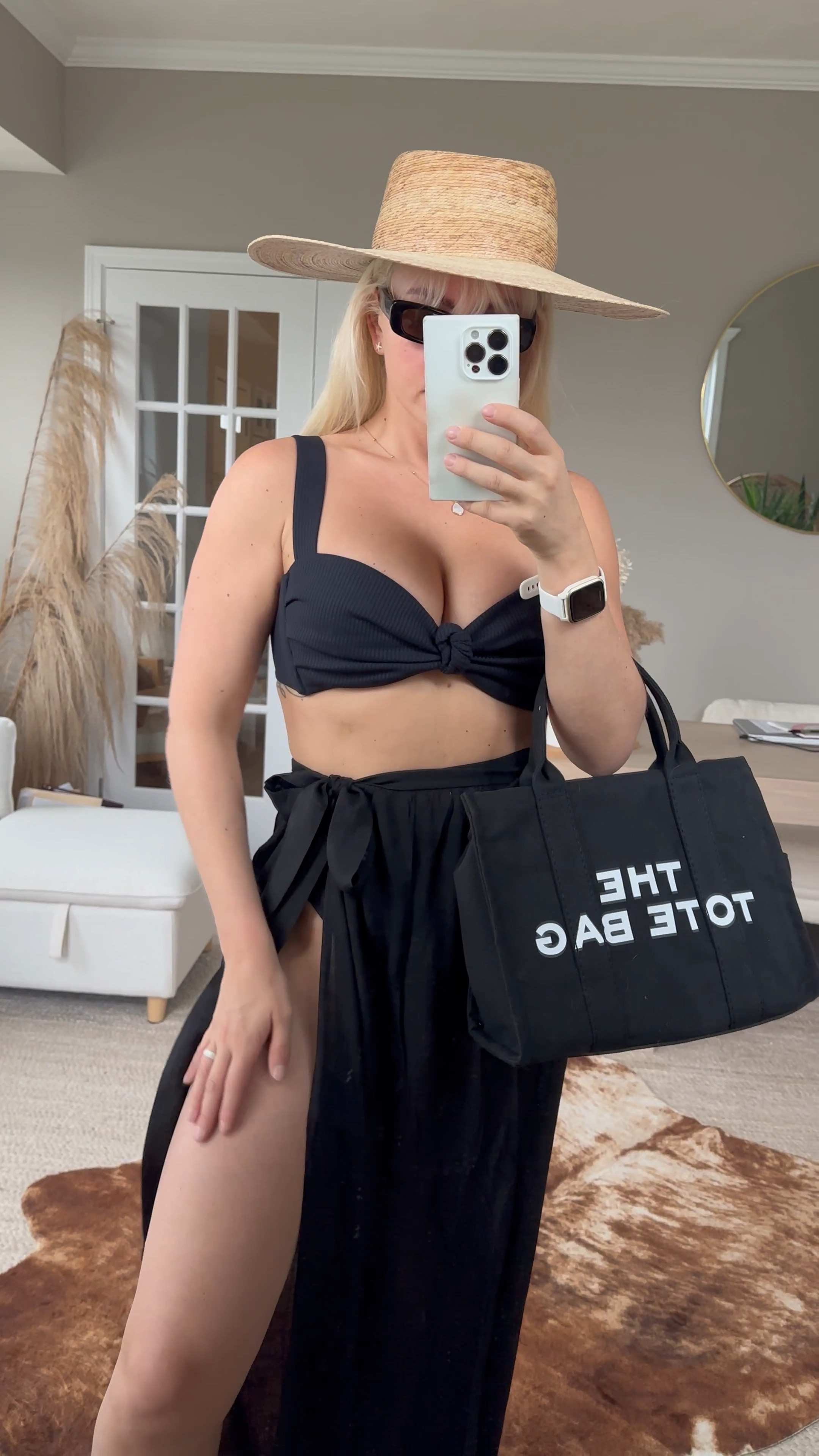 This gorgeous bikini & sarong set from #Montce is to die for! So chic & great quality! Wearing a M in bikini 🖤 