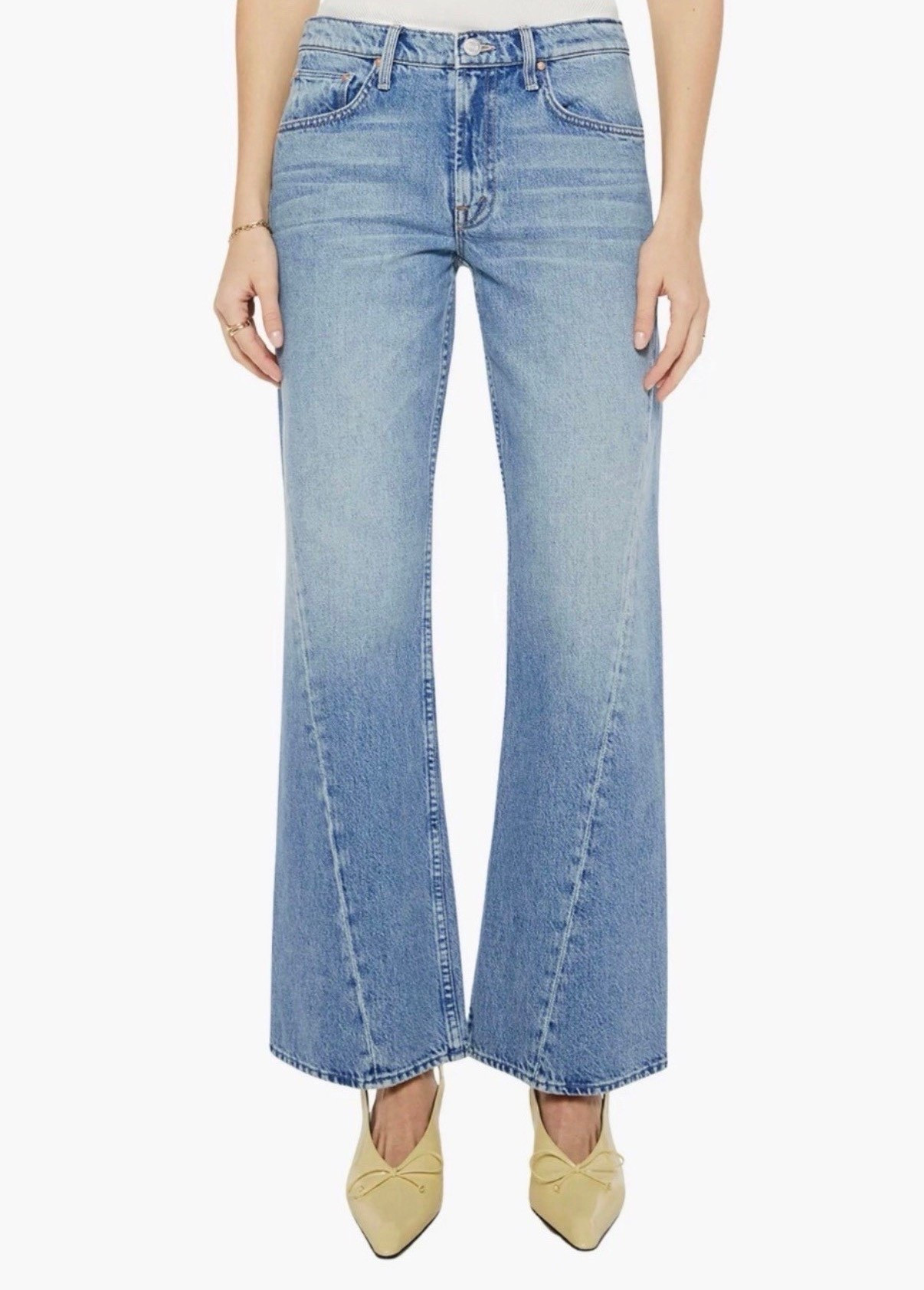 New Mother jeans 
Jeans 

A dark wash lends a casual-cool look to these high-rise, nonstretch jeans made with twisted side seams.

#LTKSeasonal